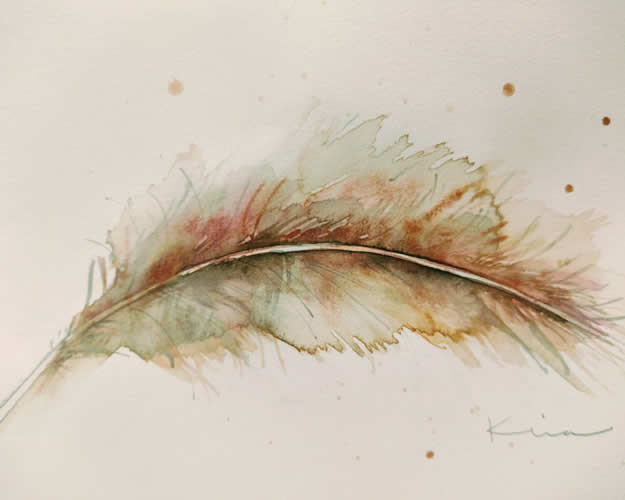 Kira Mamontova Pluma de bronce, 15 x 25 cm