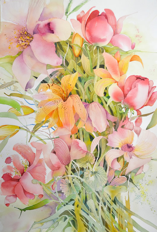 Kira Mamontova Expresion de alegria, 38 x 56 cm